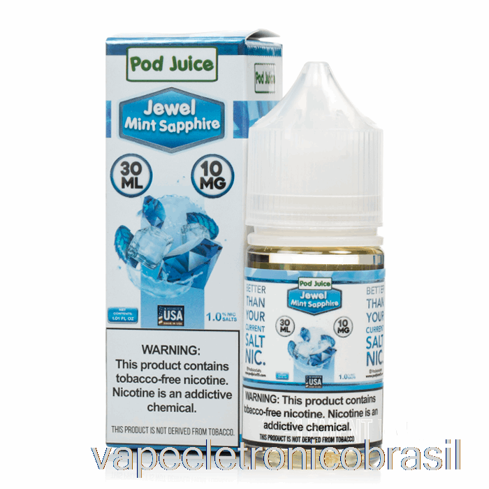 Vape Vaporesso Jóia Menta Safira - Suco De Vagem - 30ml 65mg